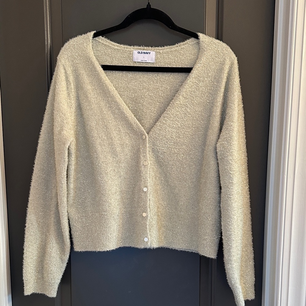Old‎ Navy Women's Cream Cardigan Sweater